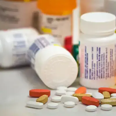 bottles of different pills