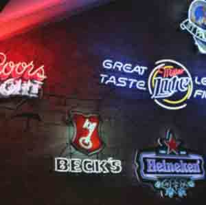 Different beer advertisements.