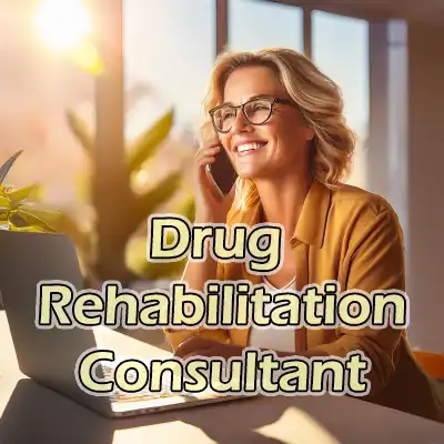 A woman on the phone, consultant for addiction