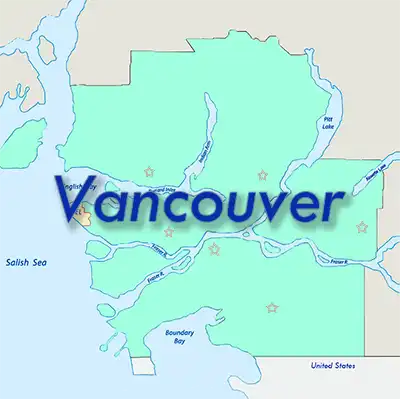 Drug rehab Vancouver map