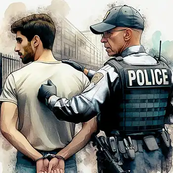 Arrest of a drug dealer by the RCMP