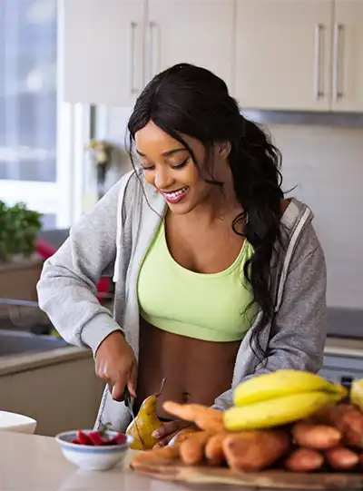 Woman in early recovery.