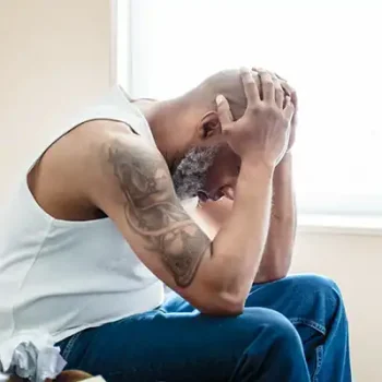 man having a difficult time